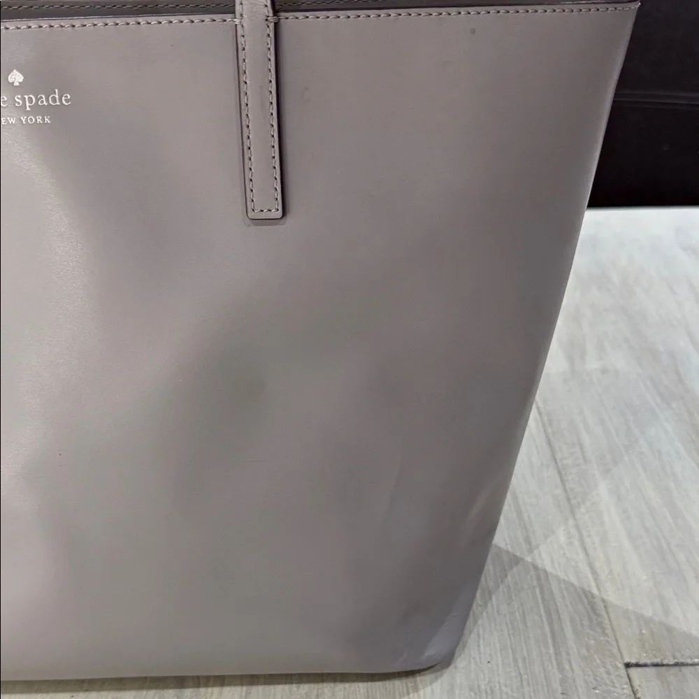 Kate Spade Light Gray Tote Bag